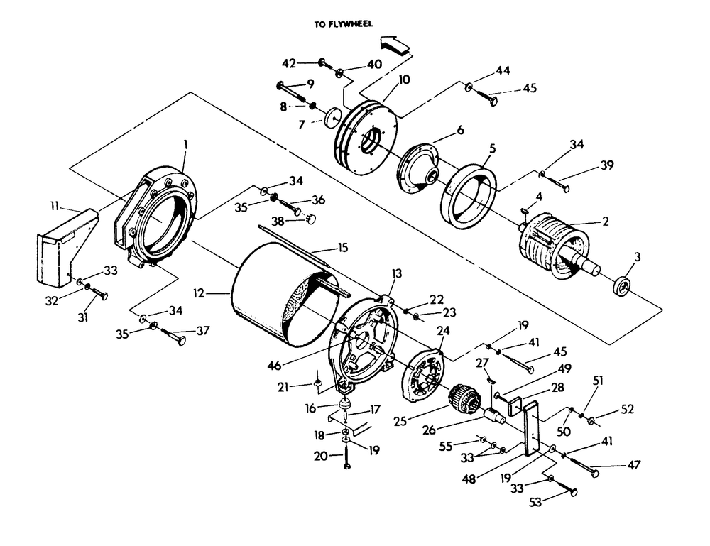 Generator Diagram and Parts List for 9336-0  Generac Generator