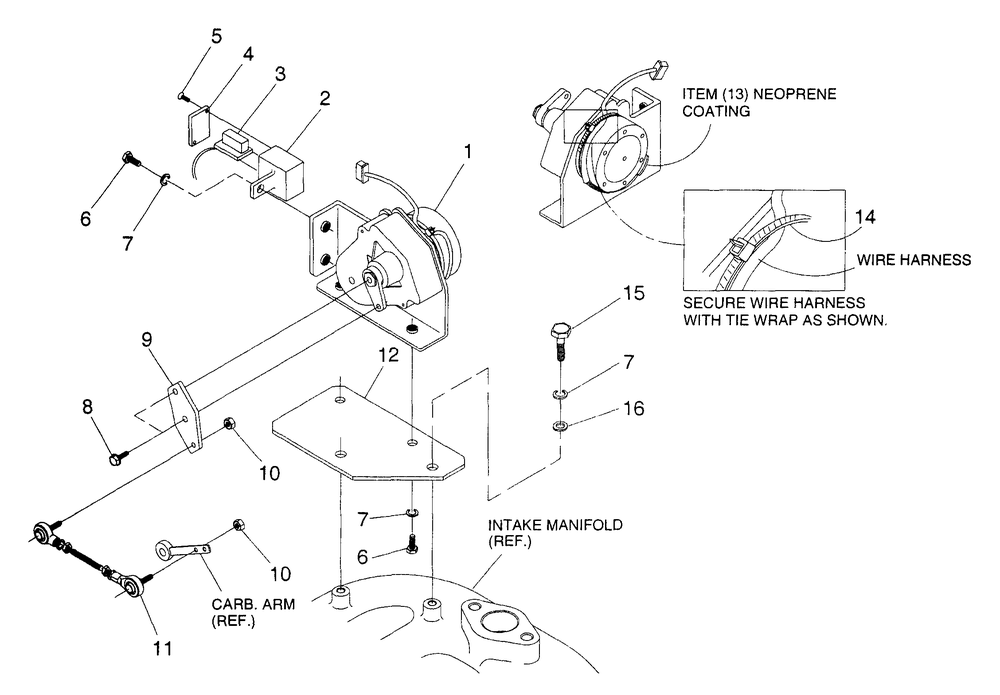 Electronic Governor Diagram and Parts List for 4134-2  Generac Generator