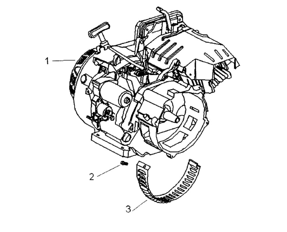 Engine Diagram and Parts List for 005941-0  Generac Generator