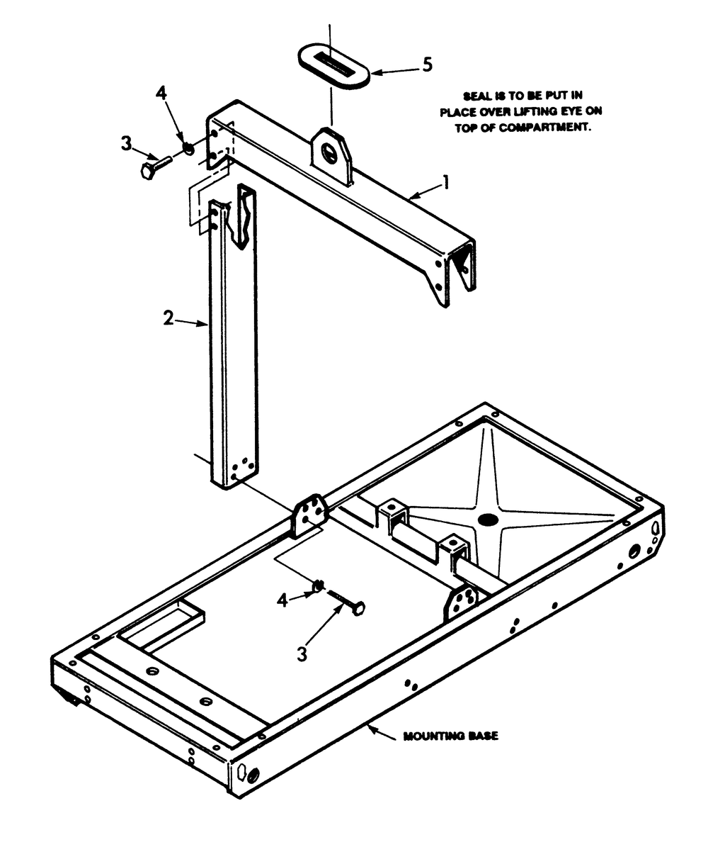 Center Lift Diagram and Parts List for 9573-1  Generac Generator