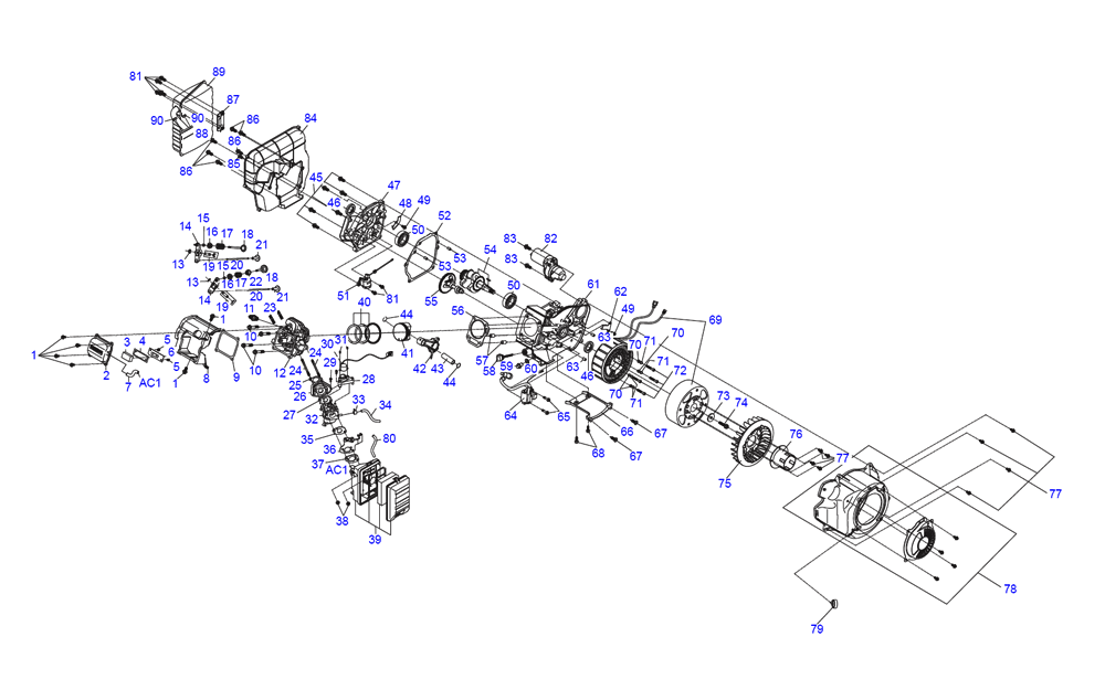 Fig-0 Diagram and Parts List for 10000038555 10000033856 Generac Generator