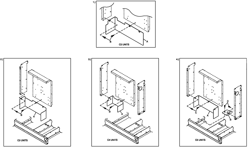 C4 Cb Connection Box Shielding C2/C4 Diagram and Parts List for 0053400 (4486450 - 4668898)(2006) Generac Generator