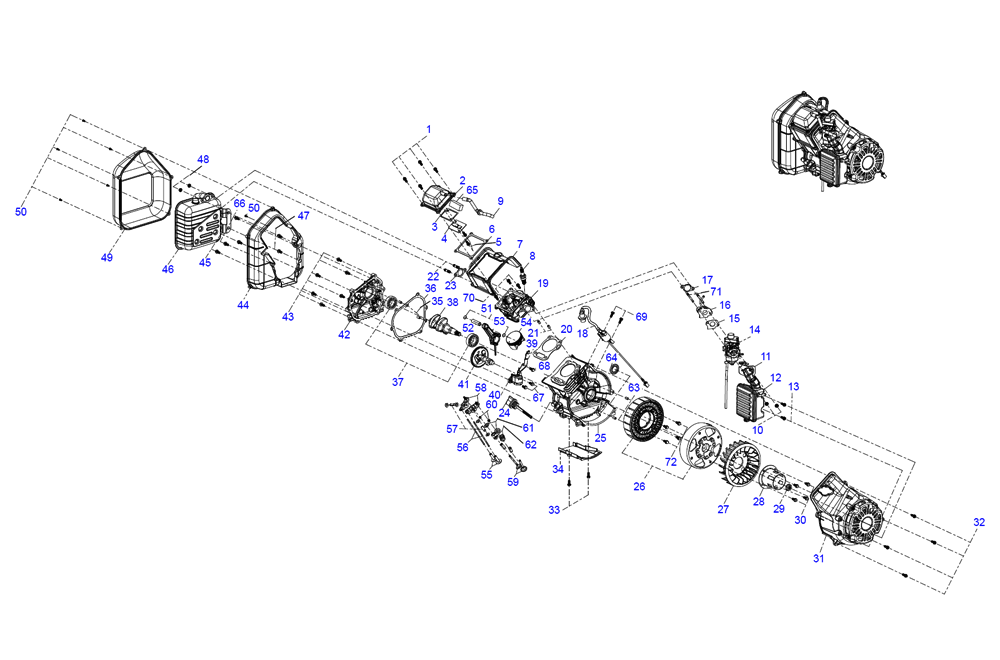 Fig-0 Diagram and Parts List for 10000023723 10000017443 Generac Generator