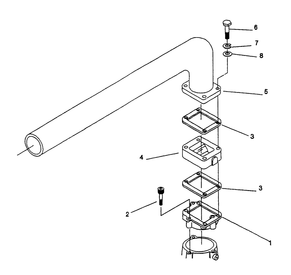 Air Cooler To Manifold Diagram and Parts List for 9399-2  Generac Generator