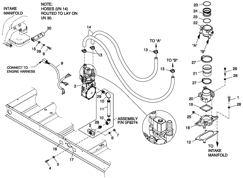 Fuel Nat .Gas And Lp Vapor 6.8l 4 Pole Diagram and Parts List for CT07068ANAN (0307V21736 - 1707V23207)(2007) Generac Generator