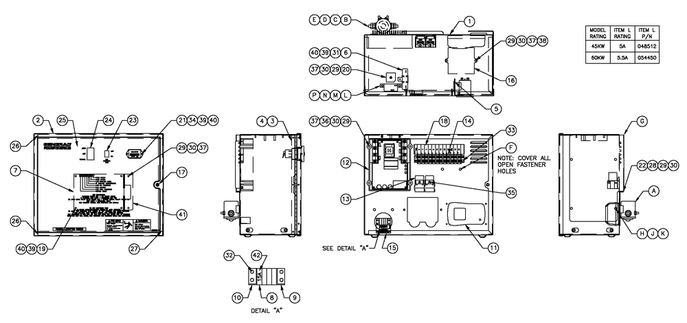 R-200c 3600 Rpm 2.4l Diagram and Parts List for ET04524ANSN (5632859 - 5781974)(2010) Generac Generator