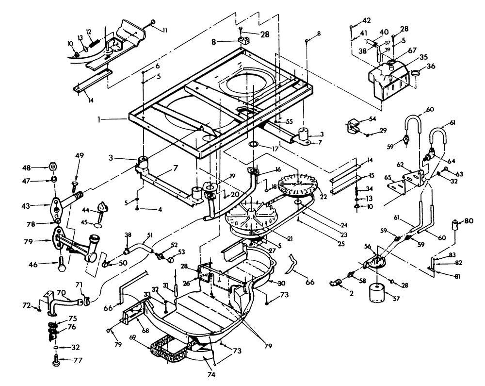 Base And Pulleys Diagram and Parts List for 9007-7  Generac Generator