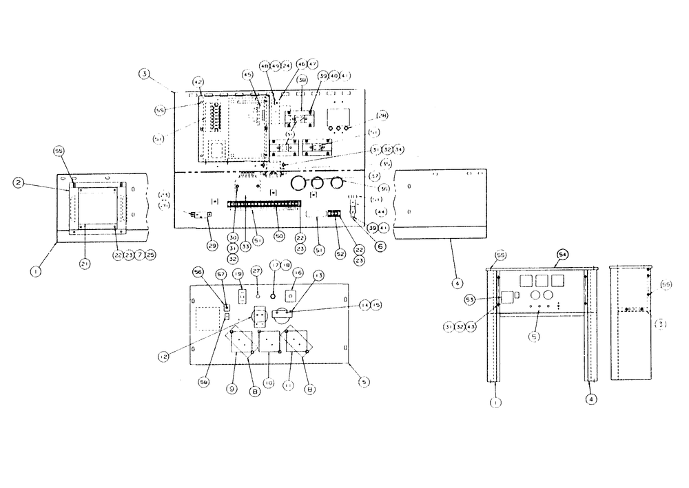 Control Panel Diagram and Parts List for 9348-1  Generac Generator