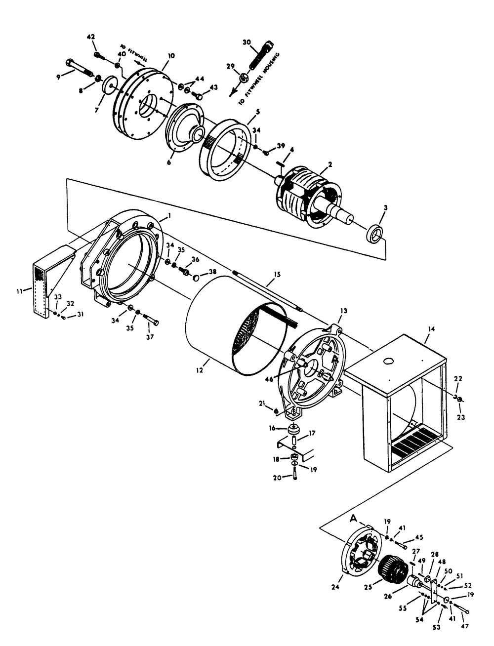 Generator Diagram and Parts List for 9488-0  Generac Generator