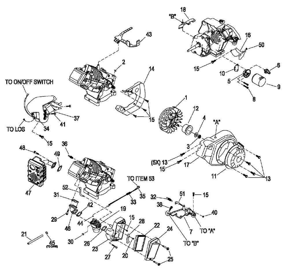 No Assembly Title Diagram and Parts List for XP4000 (5320799 - 6318875)(2011) Generac Generator