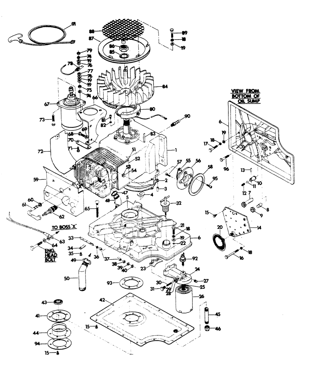 Engine Parts Diagram and Parts List for 6214-0  Generac Generator