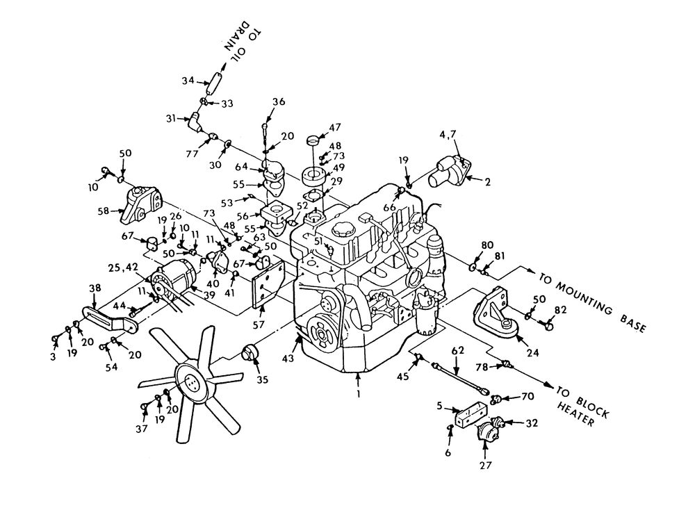 Engine Parts Diagram and Parts List for 9106-0  Generac Generator