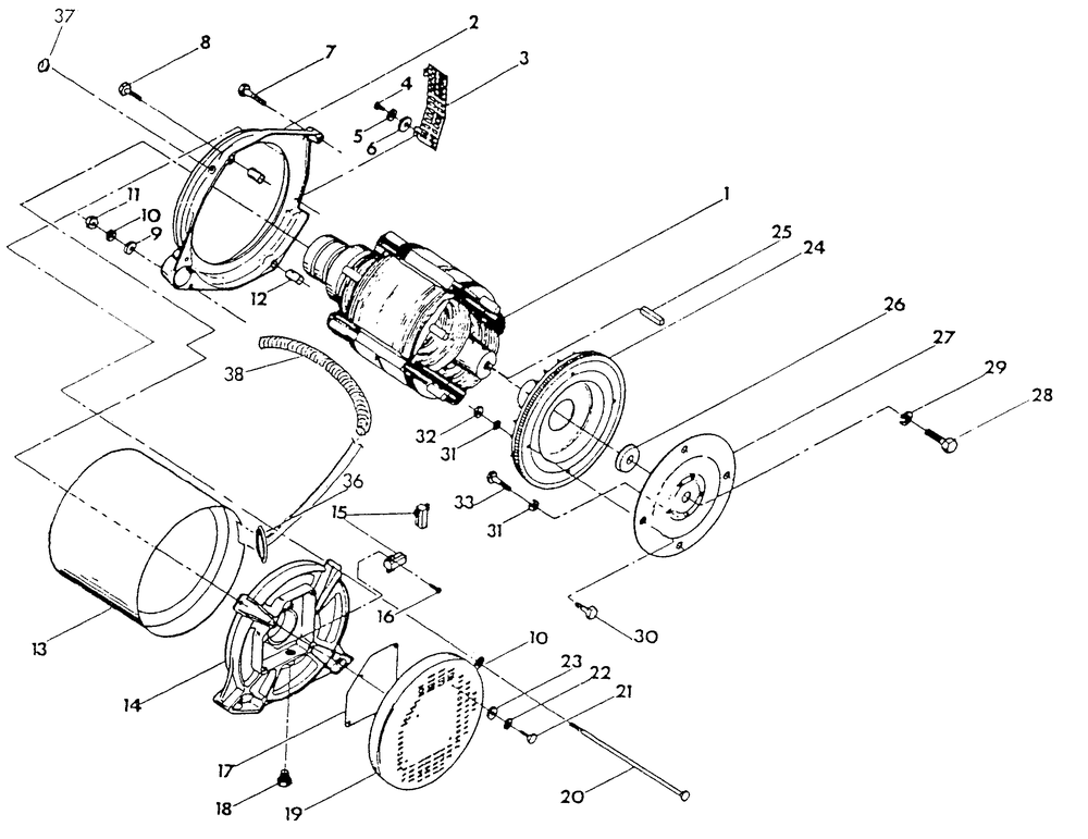 Generator 1 Diagram and Parts List for 9112-6  Generac Generator