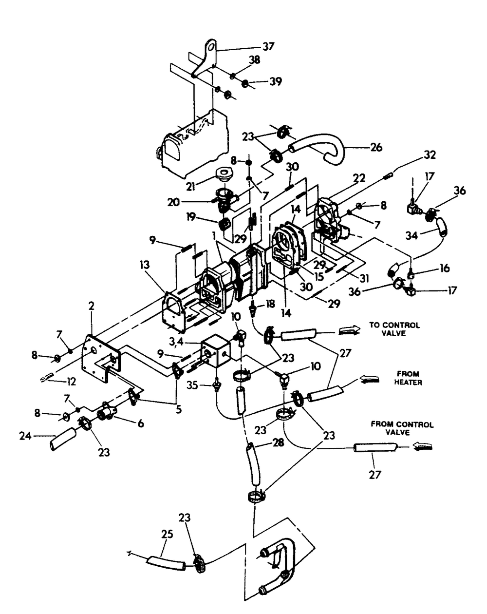 Heat Recovery System Diagram and Parts List for 9382-0  Generac Generator