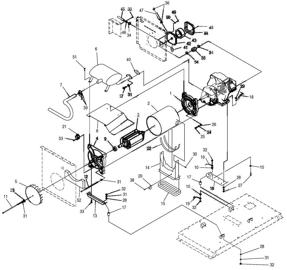 Generator 2 Diagram and Parts List for 0047581 (3799920 - 3906499)(2004) Generac Generator
