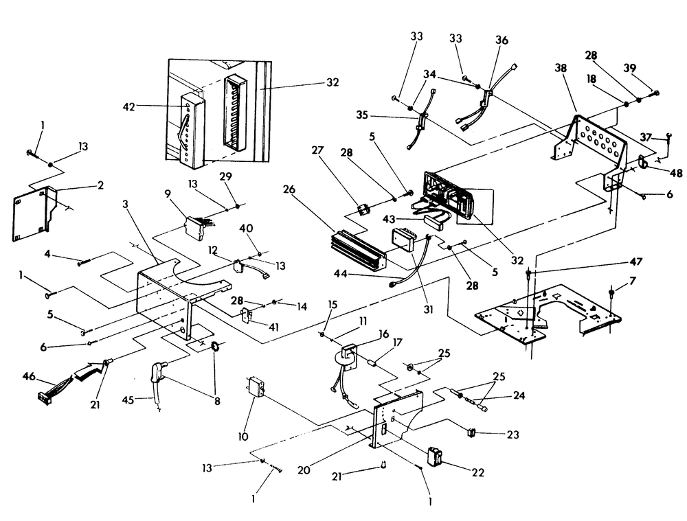 Control Panel Diagram and Parts List for 9629-2  Generac Generator