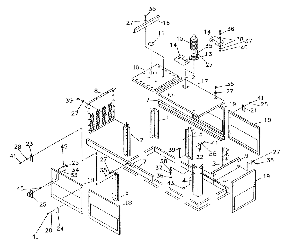 Enclosure Diagram and Parts List for 0915-3  Generac Generator