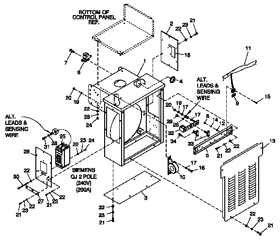 Ev Conbox 390 Pre-Pack Diagram and Parts List for 0043736 (3704503)(2003) Generac Generator