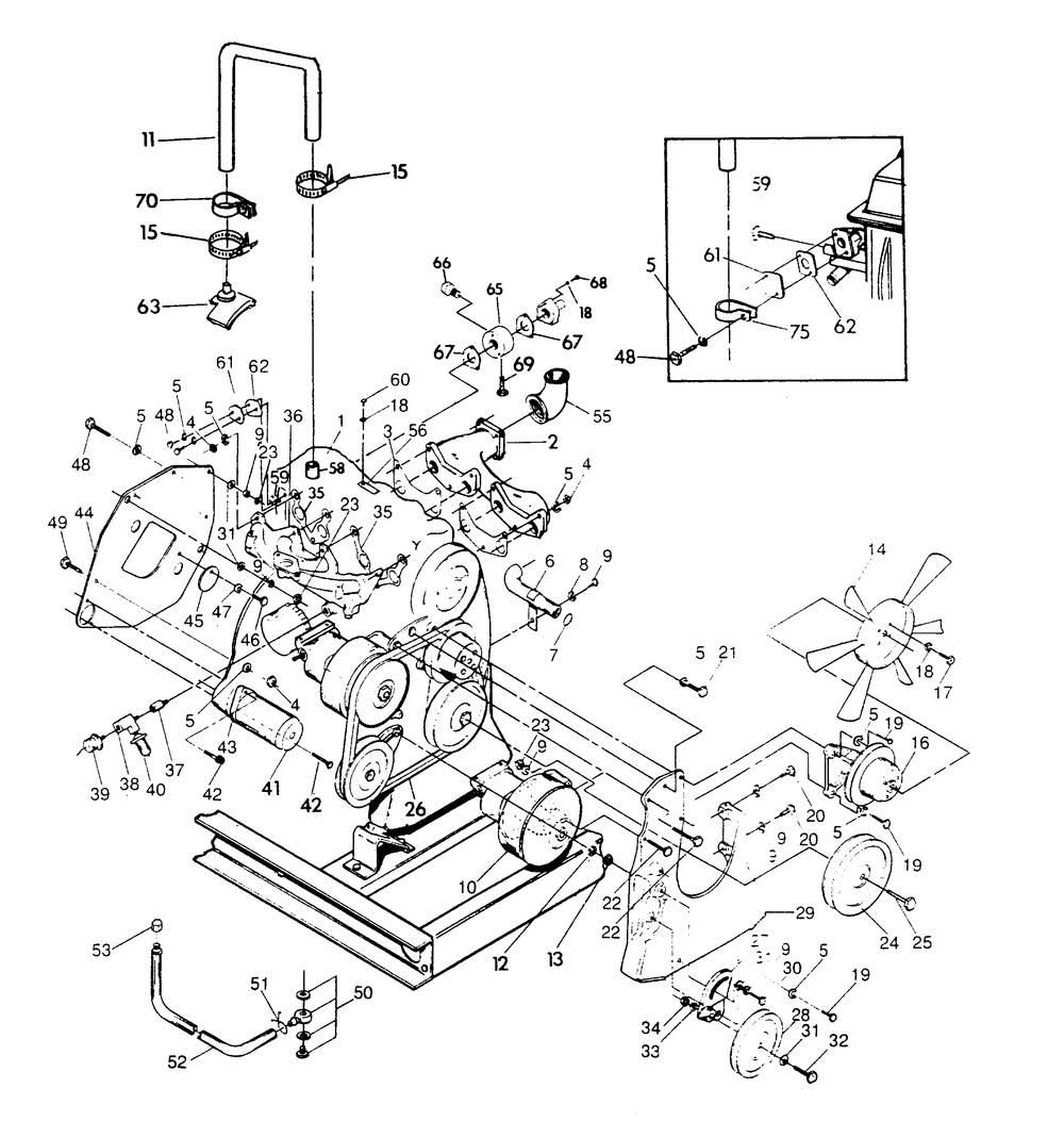 Engine Parts Diagram and Parts List for 9348-3  Generac Generator