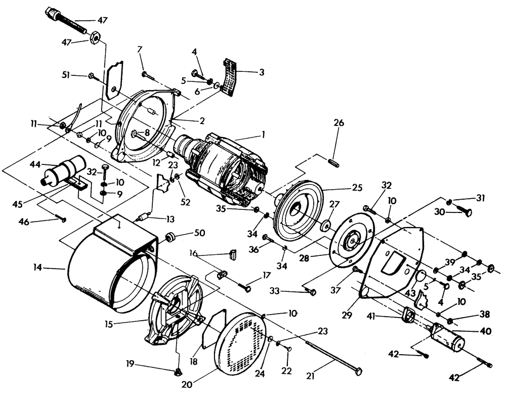 Generator Diagram and Parts List for 9260-3  Generac Generator