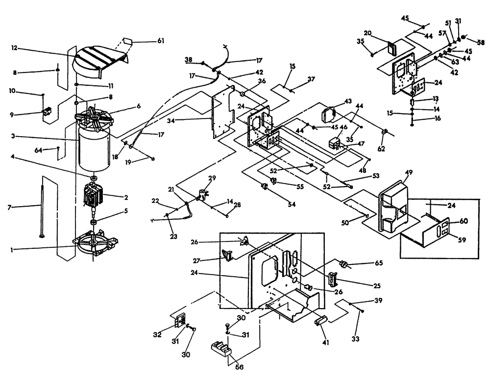 Alternator And Panel Diagram and Parts List for 9508-2  Generac Generator