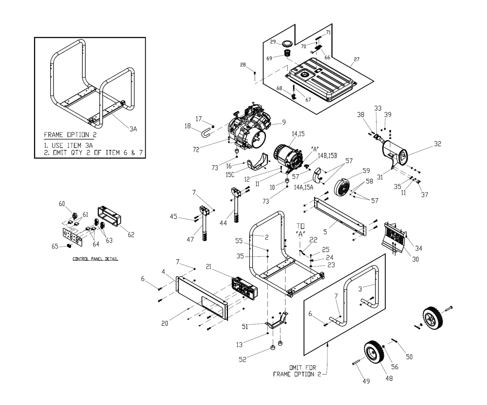 Fig-0 Diagram and Parts List for G0056221  Generac Generator