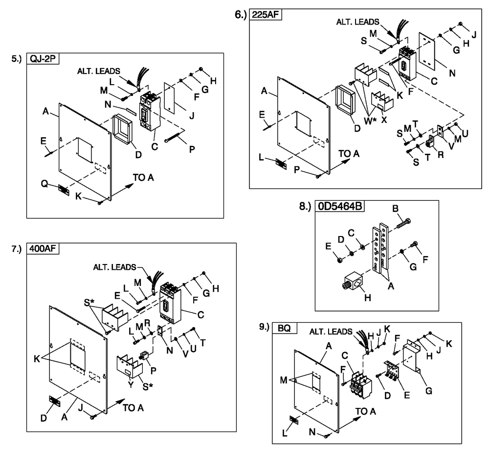 Cpl C2 And C4 Flex Hsb Diagram and Parts List for QT04524AVSY (4775741 - 4811844)(2007) Generac Generator