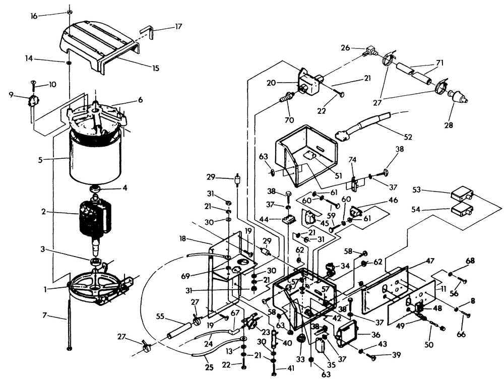 Alternator And Panel Diagram and Parts List for 9508-1  Generac Generator