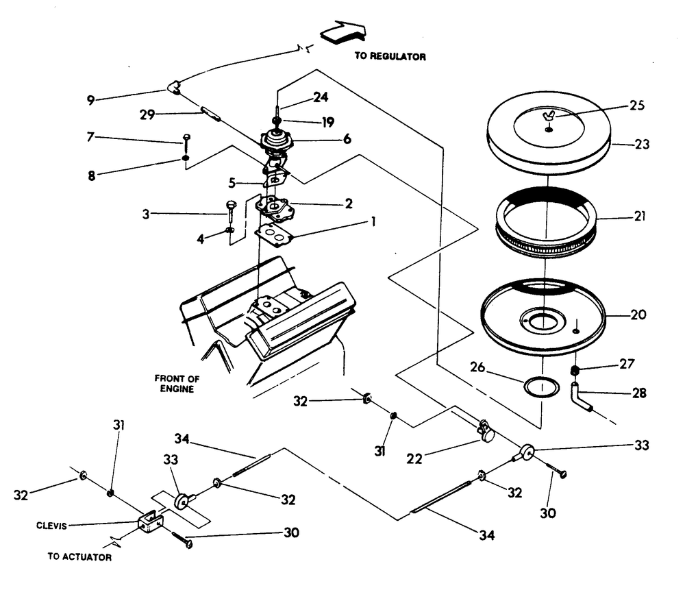 Lp Gas Carburetor Diagram and Parts List for 9657-2  Generac Generator
