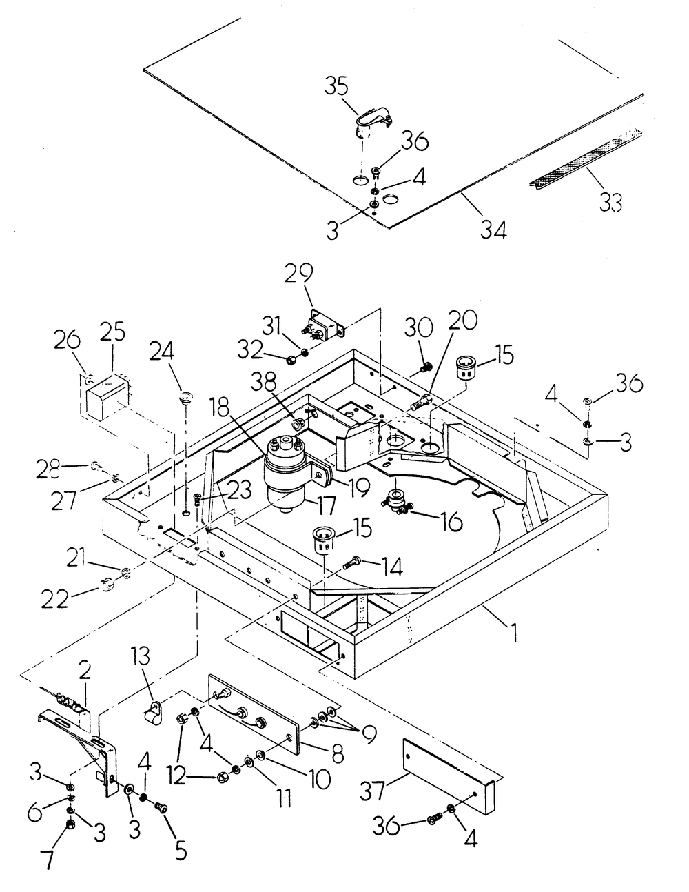 Blower Shroud Diagram and Parts List for 6206-0  Generac Generator