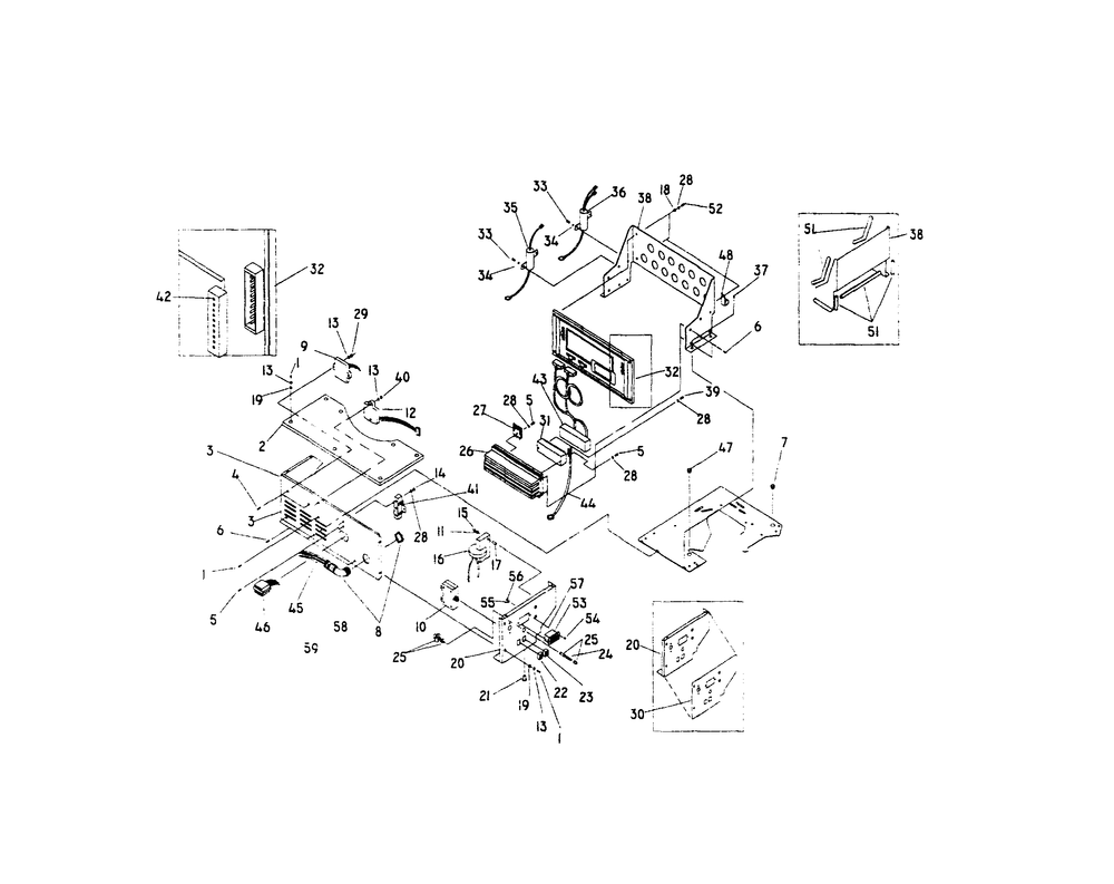 Control Panel Diagram and Parts List for 0661-1  Generac Generator