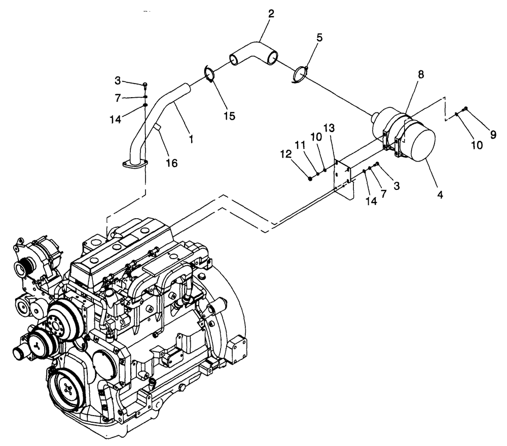 Air Cleaner Diagram and Parts List for 4359-1  Generac Generator