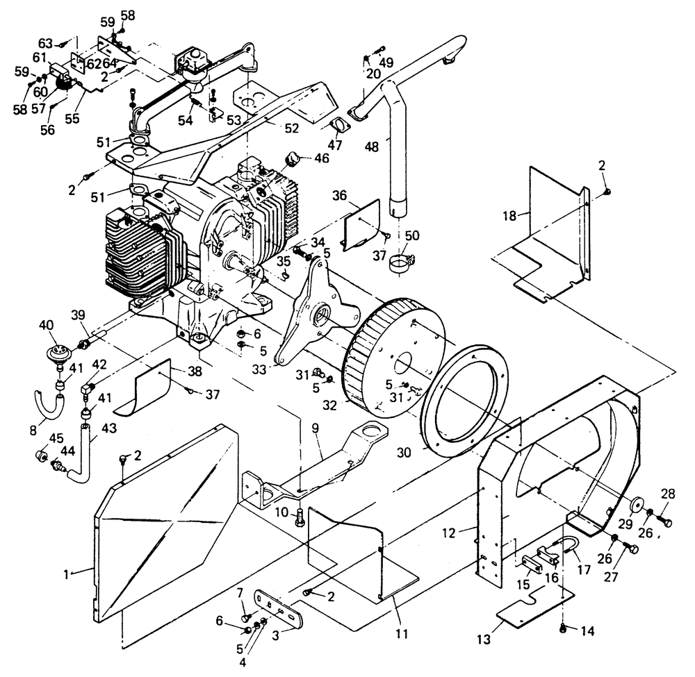 Sheet Metal And Accessories Diagram and Parts List for 8698-1  Generac Generator