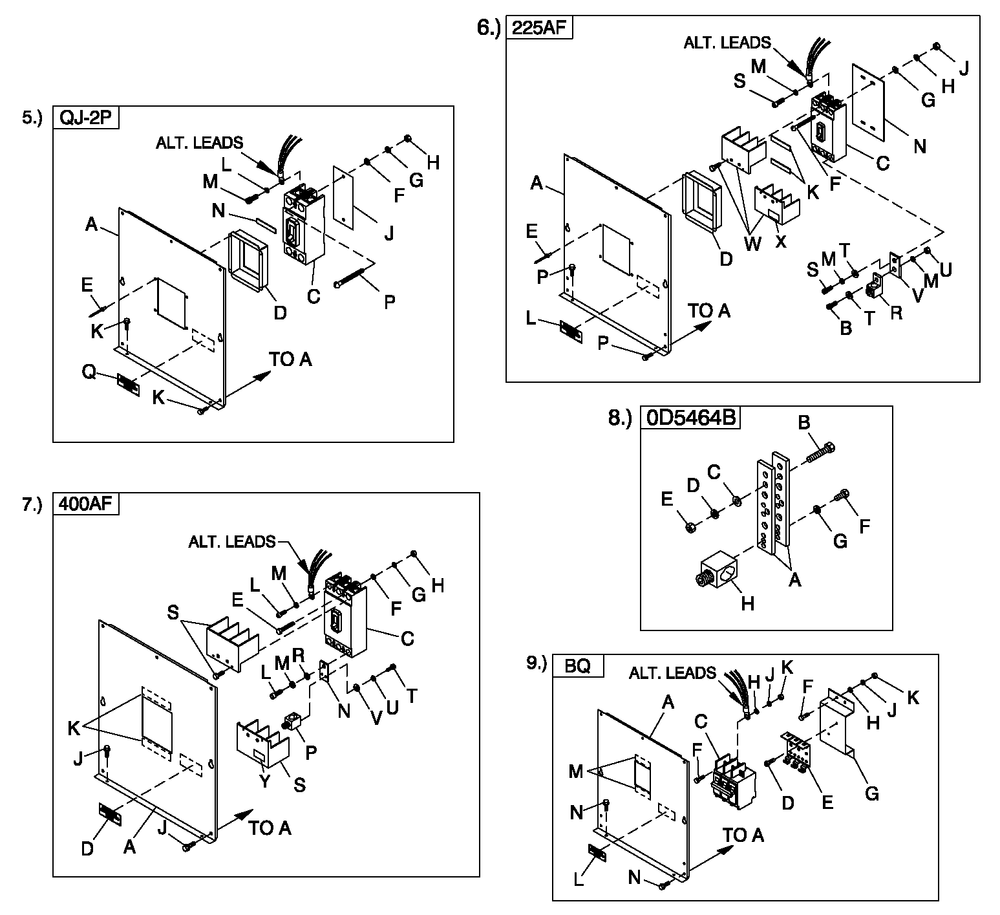 Cpl C2 And C4 Flex Hsb Diagram and Parts List for QT03624ANAN (5308416 - 5326518)(2009) Generac Generator