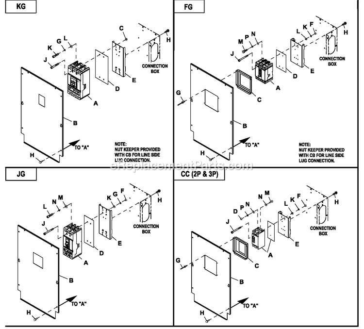 Conbox C2 Cpl (2) Diagram and Parts List for HT04542GNAX (6708400)(2011) Generac Generator