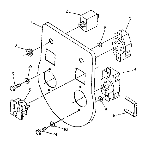 Control Panel Diagram and Parts List for 8798-0  Generac Generator