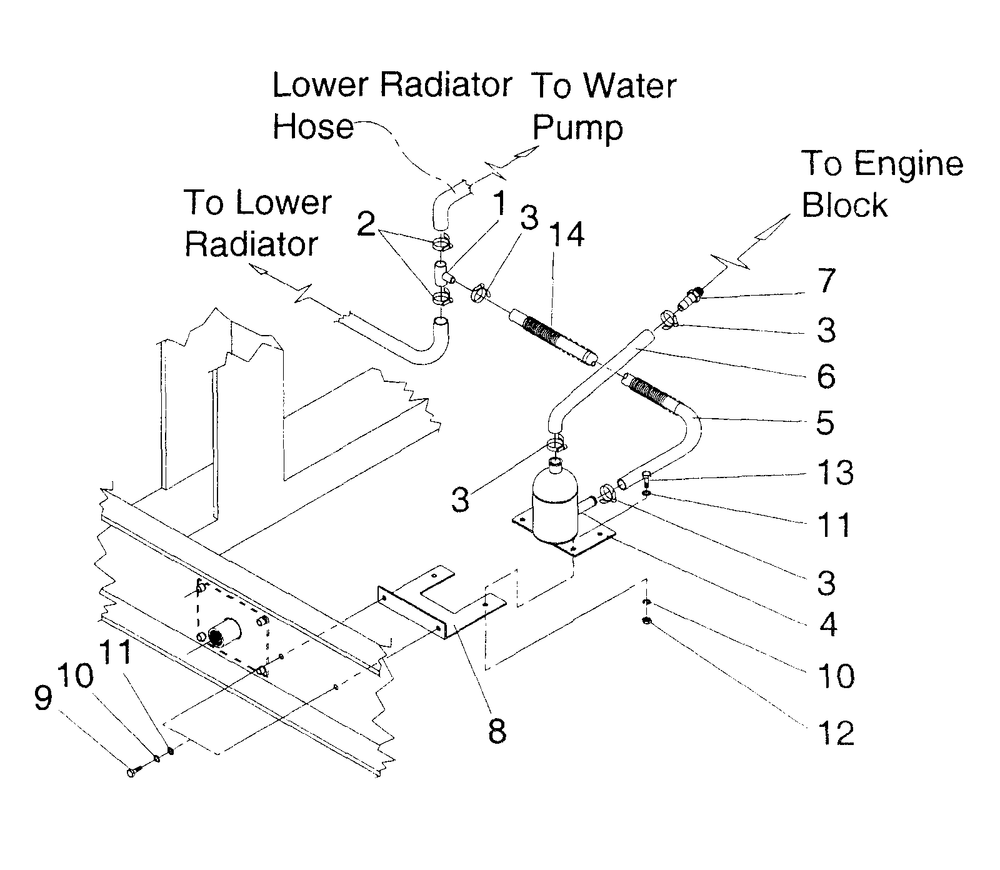 Engine Coolant Heater Diagram and Parts List for 4373-1  Generac Generator