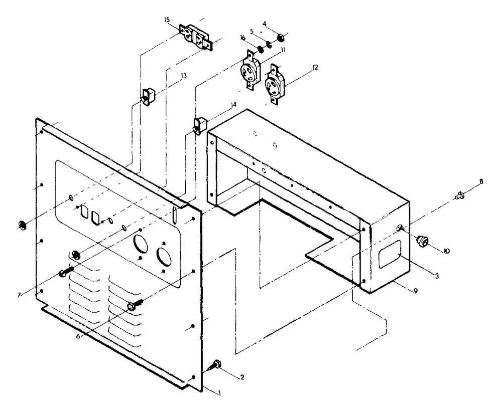 Receptacle Panel Diagram and Parts List for R4000D (9014-0)(9014-0) Generac Generator