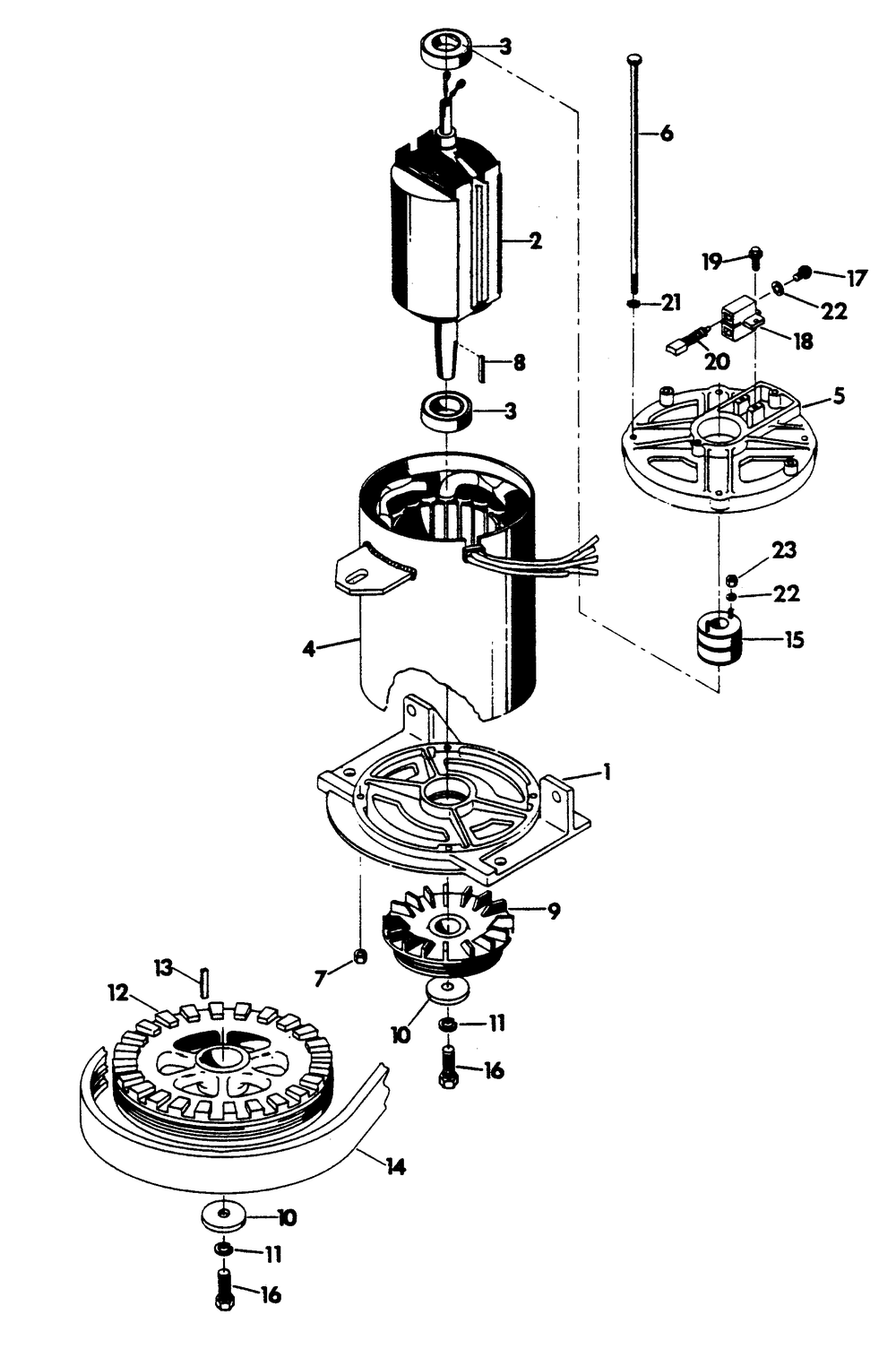 Alternator Diagram and Parts List for 6245-2  Generac Generator