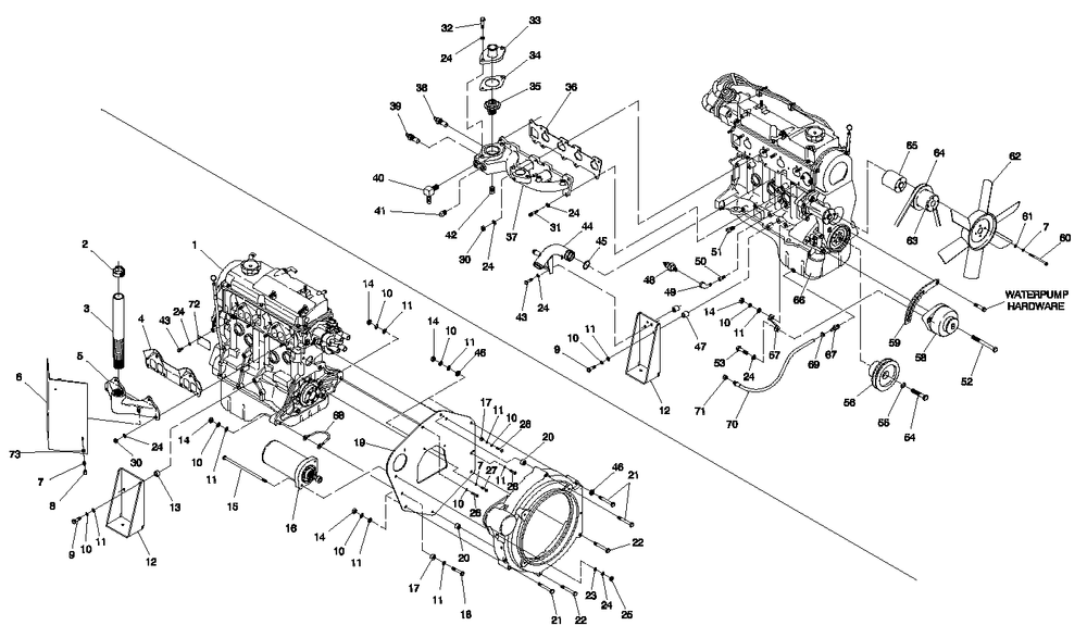 Ev Engine Common Parts Diagram and Parts List for 0041260 (3167756 - 3214478)(2014) Generac Generator