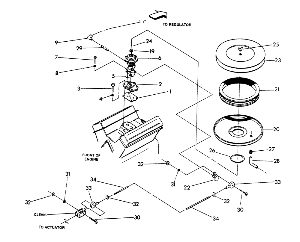 Lp Gas Carburetor Diagram and Parts List for 9657-3  Generac Generator