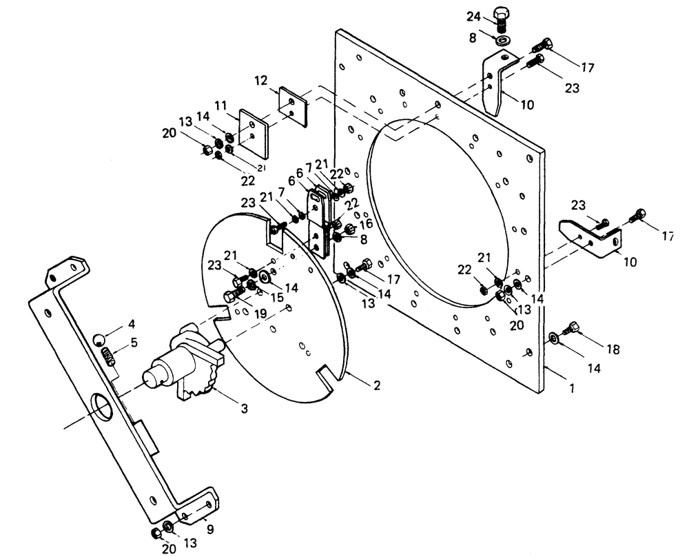 Ampere Ranges Switch Diagram and Parts List for 6962-0  Generac Welder