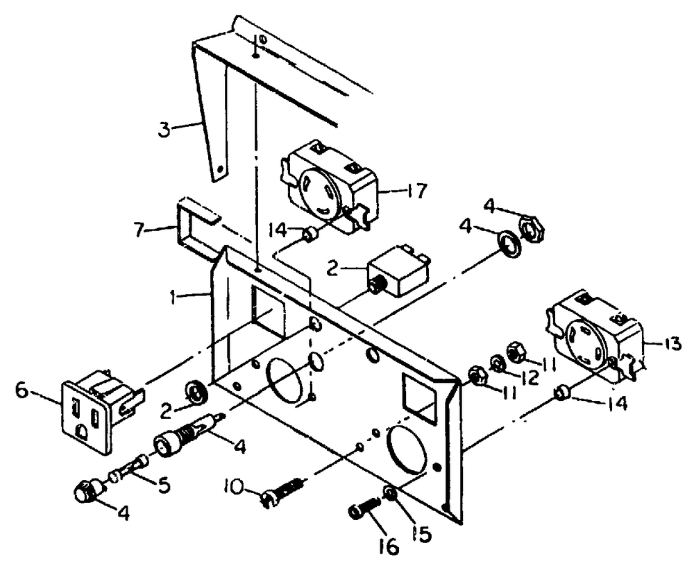Panel Electric Start Units No. 60047 Diagram and Parts List for G4050 (8752-2)(8752-2) Generac Generator