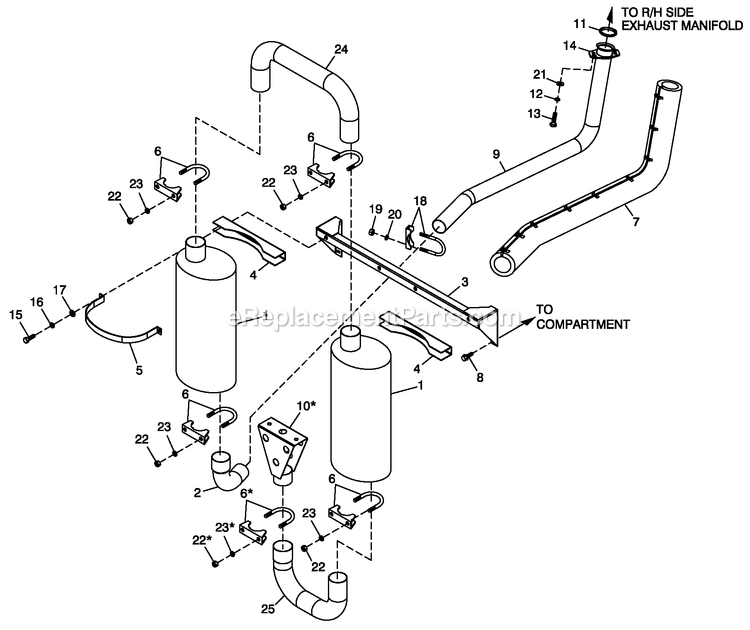 Ev Enclosure C2 2.4l G2 Turbo Diagram and Parts List for QT02524GNANA (7056379)(2012) Generac Generator