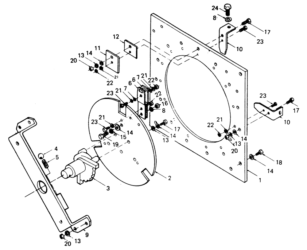 Ampere Ranges Switch Diagram and Parts List for 8451-0  Generac Welder