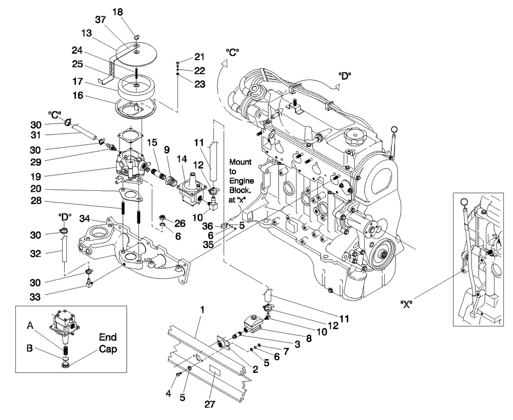 Ev Naural Gas Diagram and Parts List for 0009891 (3141056 - 3204699)(2014) Generac Generator
