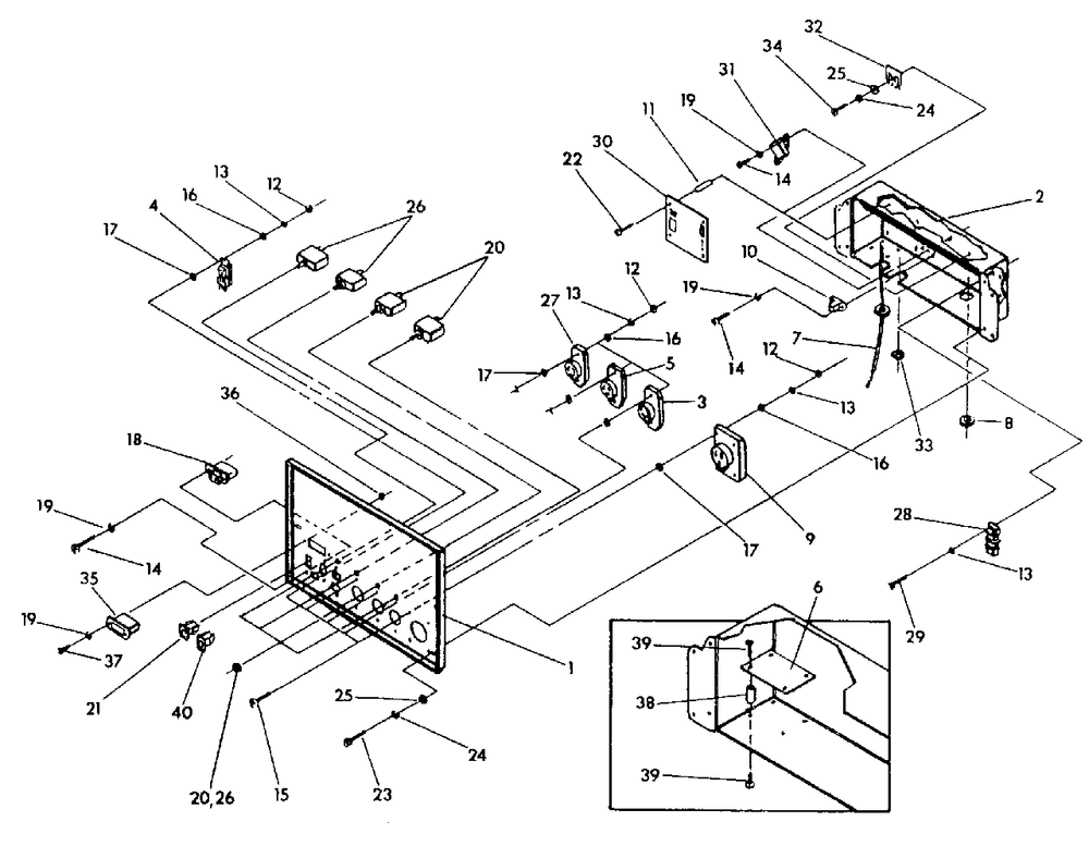 Generator Control Panel Drawing No. 92390 Diagram and Parts List for MC10000 (9809-0)(9809-0) Generac Generator