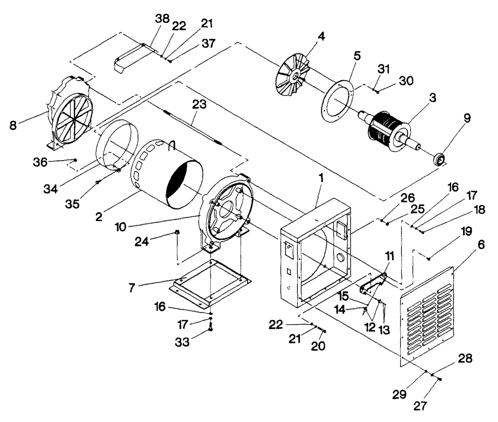 40kw Pto Generator Diagram and Parts List for 9564-6  Generac Generator