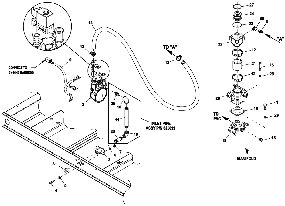 Ev Fuelsys 48kw 5.4l C2 Diagram and Parts List for 0055992 (7000001)(2012) Generac Generator