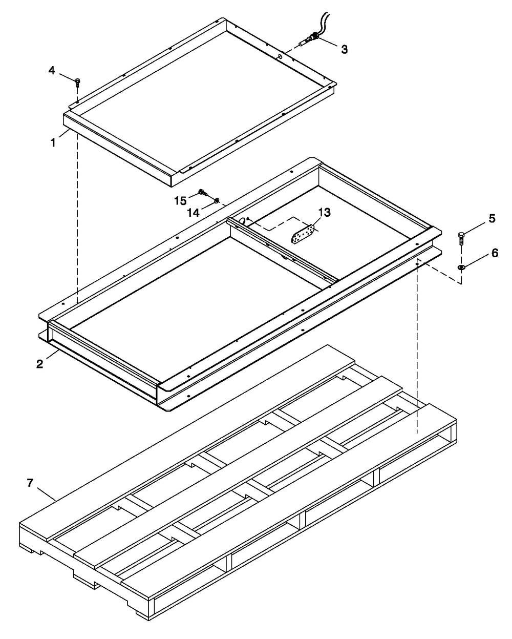 Ev Ng Riser Frame W/Spill Pan Diagram and Parts List for 0057091 (5304977)(2009) Generac Generator